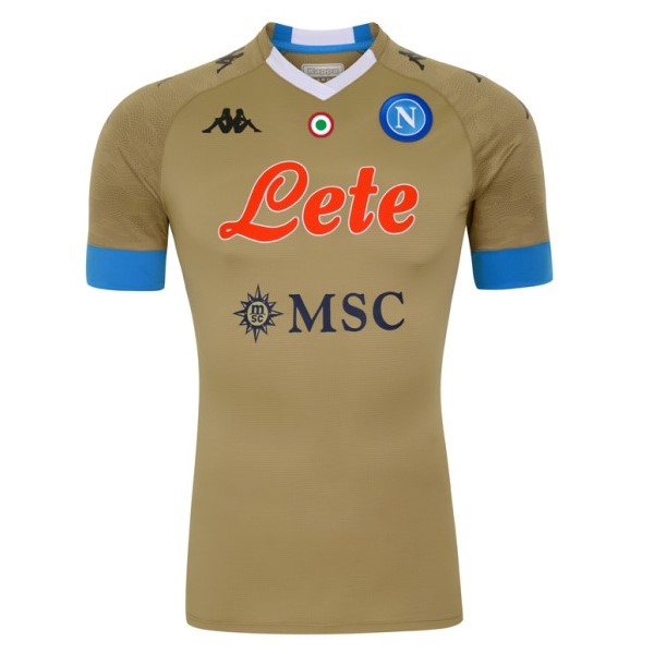 Camiseta Napoli Replica Primera Ropa Portero 2020/21 Marron